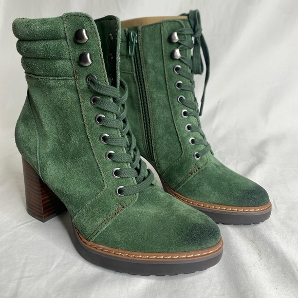 Naturalizer Women's Callie2 Spruce Green Lace Up Ankle Boot Size 5M - Picture 5 of 11